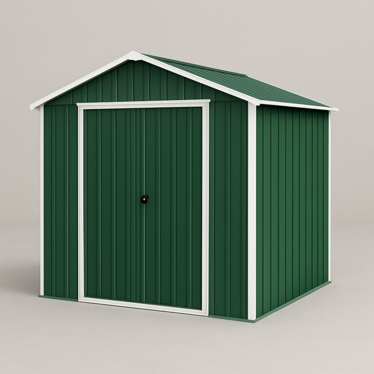 Abri de jardin en acier galvanisé vert 213x127x185 cm-Pureverdeaura