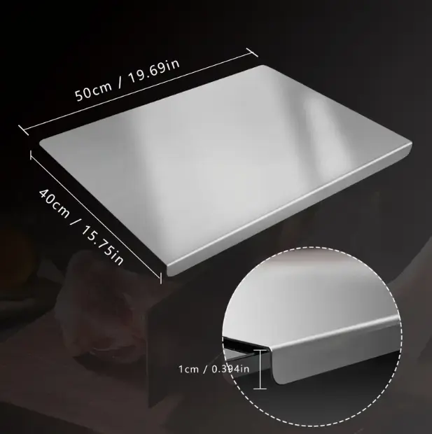 Stainless Steel Chopping Board, Non-slip Kitchen Chopping Board, Kitchen Cutting Board, Kitchen Accessories, Household Kitchen Gadgets