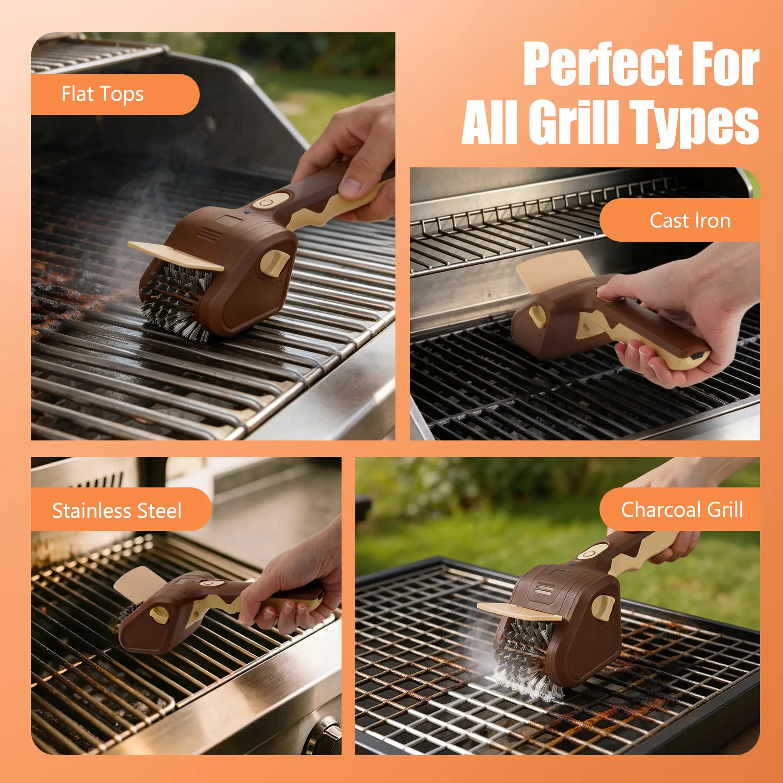 Electric BBQ Grill Brush