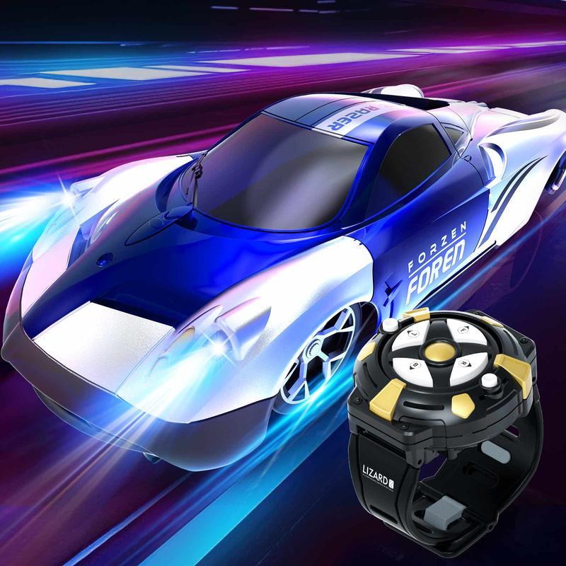 ⏰ LAST DAY 65% OFF 💥 Wall Climbing Car，Electric Remote Toy Racing, with LED Light High-Speed Hobby Toy Vehicle