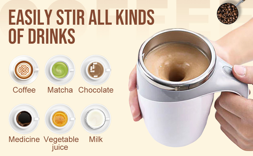 Automatic Magnetic Stirring Coffee Mug