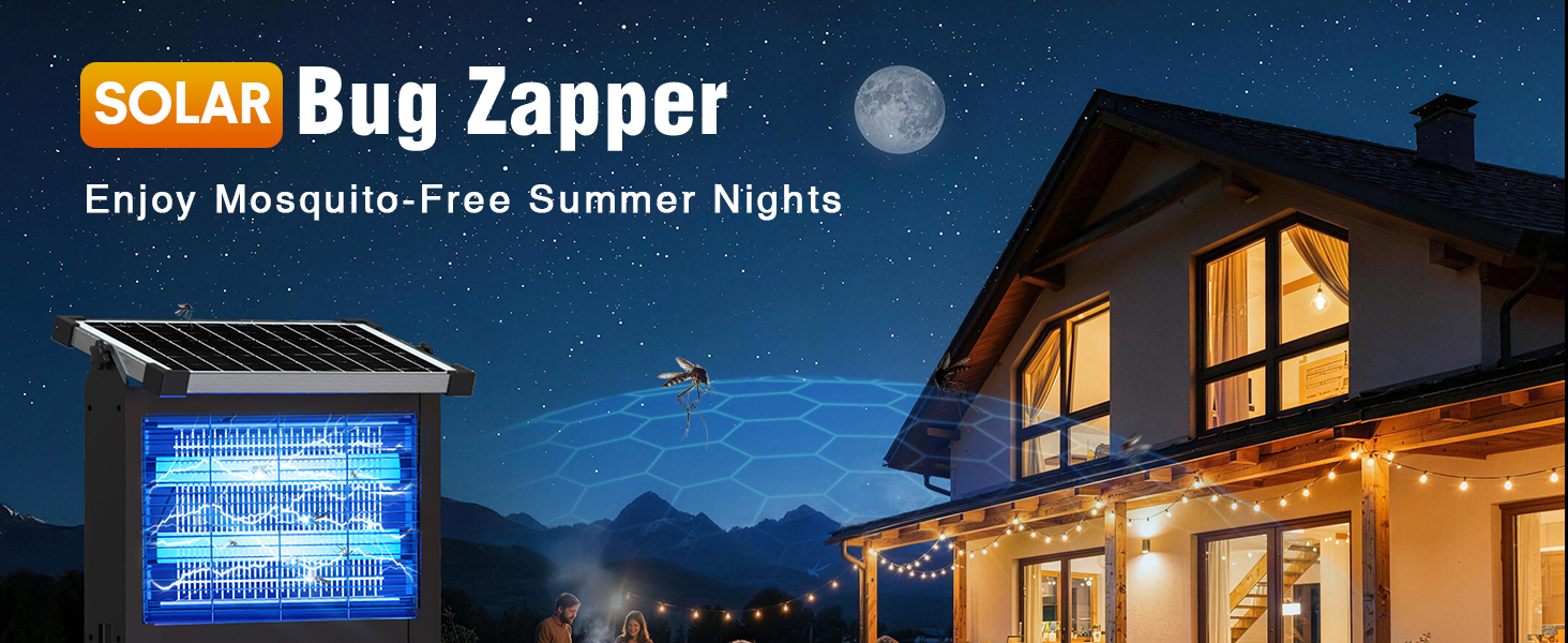 Solar bug zapper outdoor