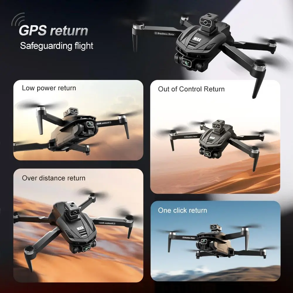 2026 New Year Gift GPS drone 5G drone with 4.5in screen controller optical flow visual hover increased stability and Easy Control