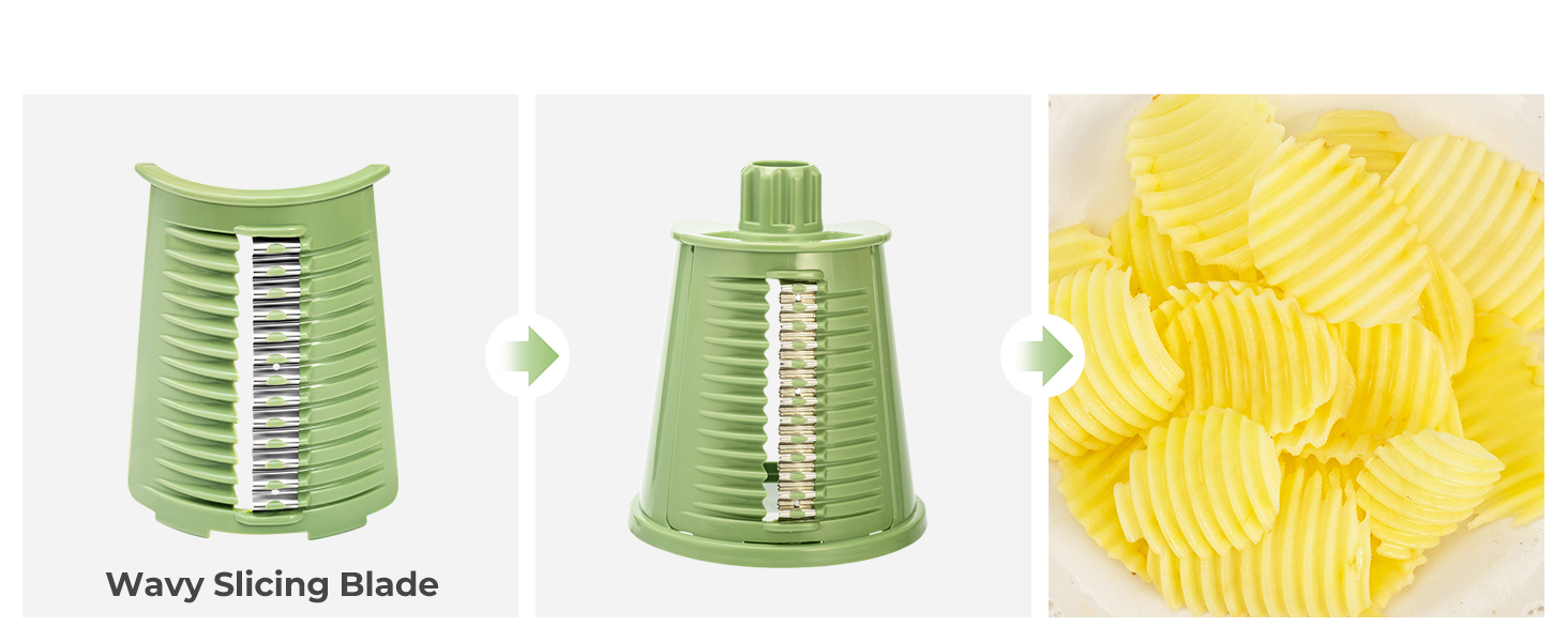 Wavy slicing blade