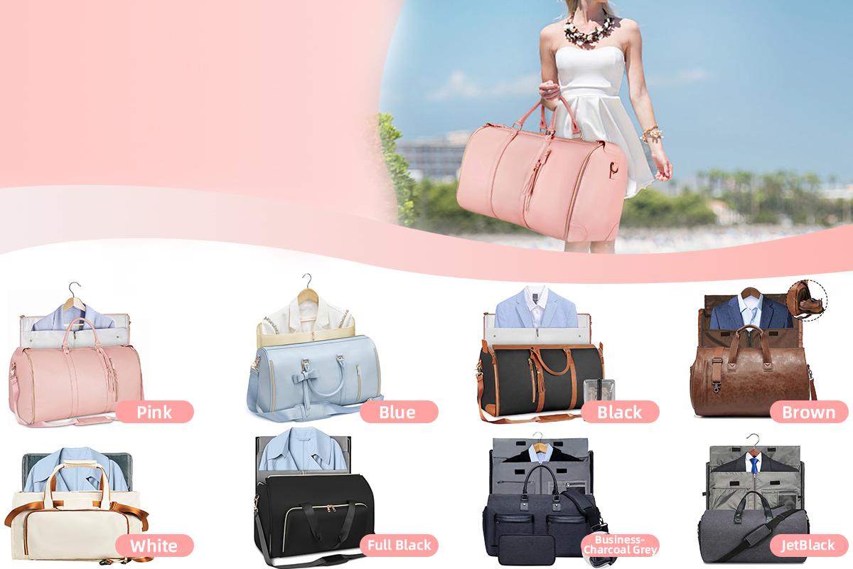 Lefame Travel Duffle Bag with Garment & Shoe Compartment, Waterproof & Breathable, TSA-Approved, 57L Capacity, Ideal for Weekender, Gym, Hospital, Holiday Travel Space Saving Bag Removable Bags hospital bag for mom, #SummerVibes