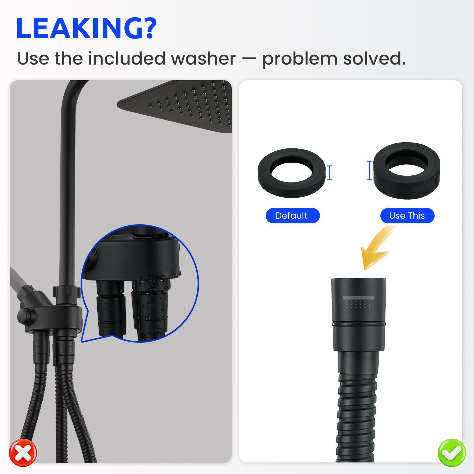 8-inch rainfall shower head