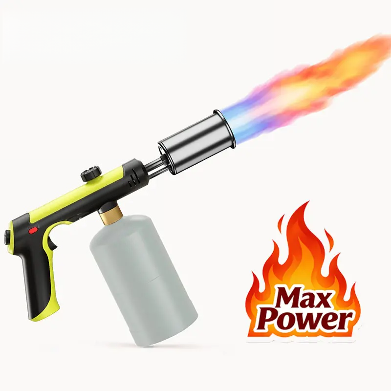 Pro-Flame High-Power Propane Torch Gun | 1800°C Adjustable BBQ Igniter 🔥✨