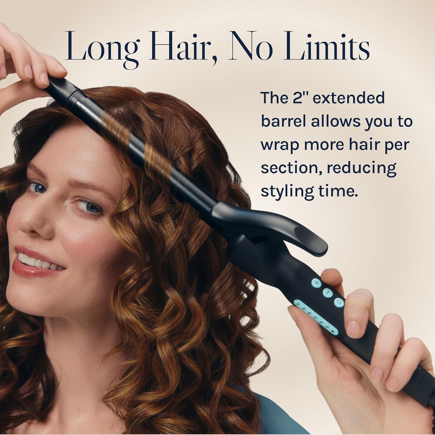 Bio Ionic Long Barrel Curling Iron with Moisture Heat Technology & NanoIonic MX Versatile Curling Wand - Multiple Barrel Sizes for Tight, Classic, Loose & Soft Curls