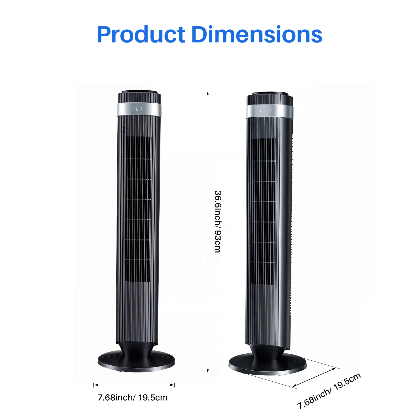 🔥Summer Sale 45% OFF🔥Silent Bladeless Tower Fan | 28dB Quiet Standing Fan for Bedroom