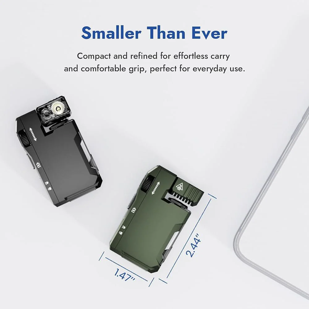 G5 Rechargeable EDC Flashlight, 400 Lumens Dual Light Sources Mini Flashlight with RGB Light, Portable Flat Pocket Flashlights, Magnetic Keychain for Outdoor Home Emergencies