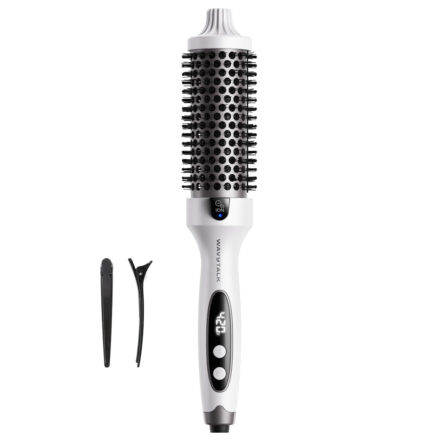 VIP Volume Blowout Boost Festival Bundle, Thermal Brush 1.5 inch for Blowout Look, Tourmaline Ceramic Negative Ion Technology, 5 Temperature Settings Dual Voltage