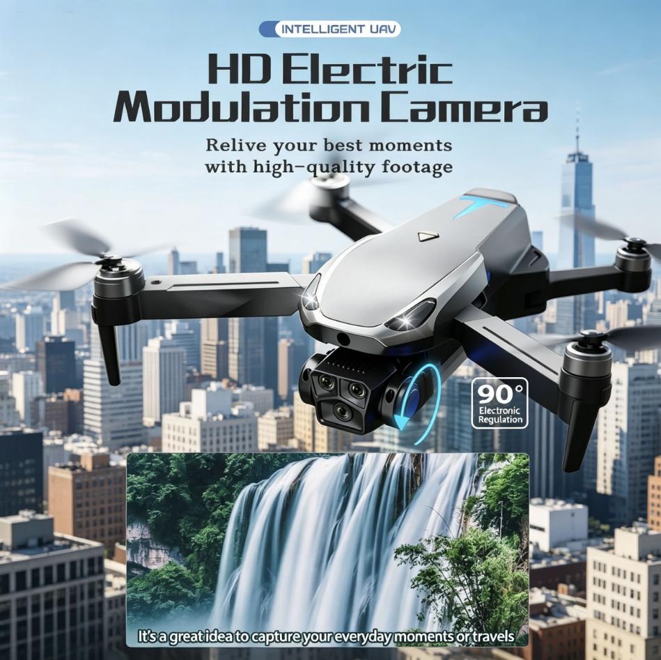 Aerial Drone M8 Pro 2026 - GPS Positioning, 4K UHD EISCamera, 5G WiFi FPV, Brushless Motors, Optical Flow Hover,Intelligent Obstacle Avoidance, Auto Return, 360° Stunt Roll,Two Batteries