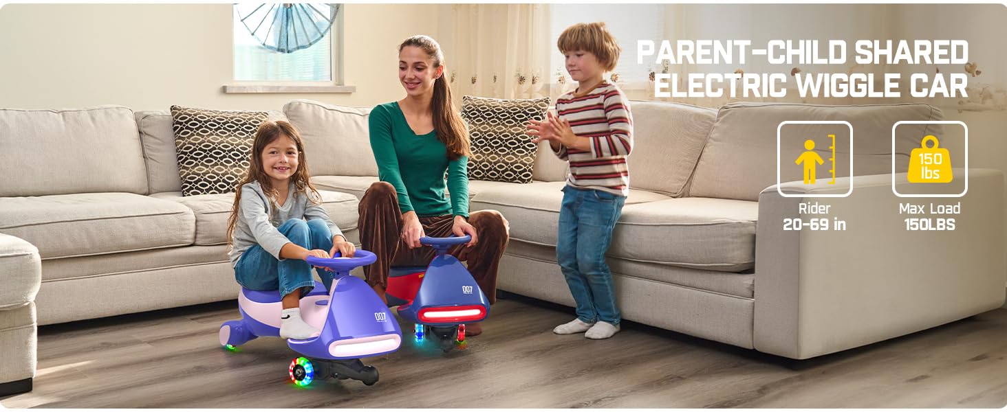 wiggle car ride on toy electric