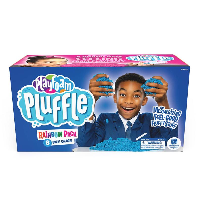  Playfoam Pluffle for Sensory Bins 8 Pack Mini Ages 3+ Non-Toxic Gluten Free Sensory Toy for Kids - Crafting Kit