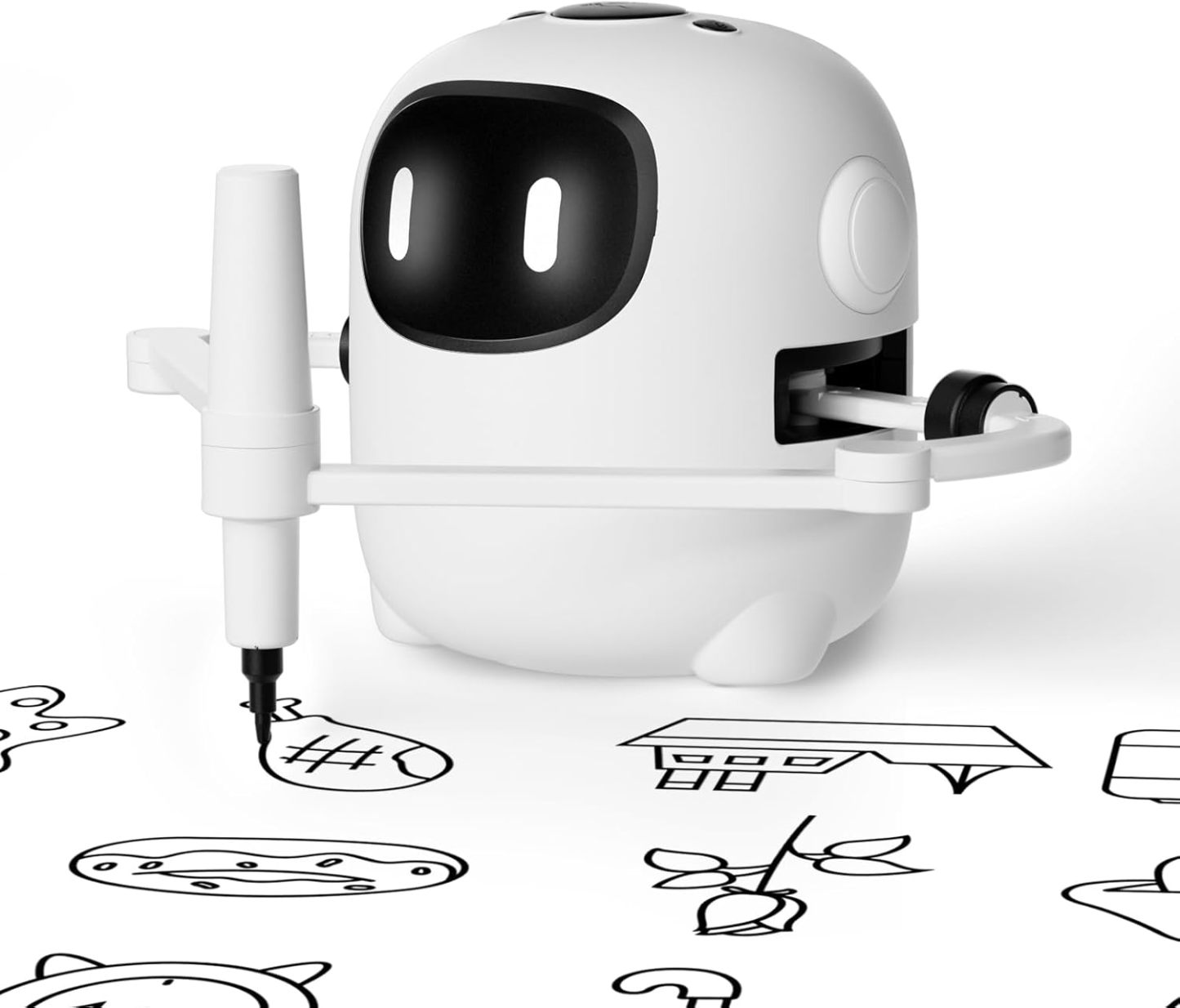 Drawing Robot for Kids with 150 Cards, Voice Interactive Educational D