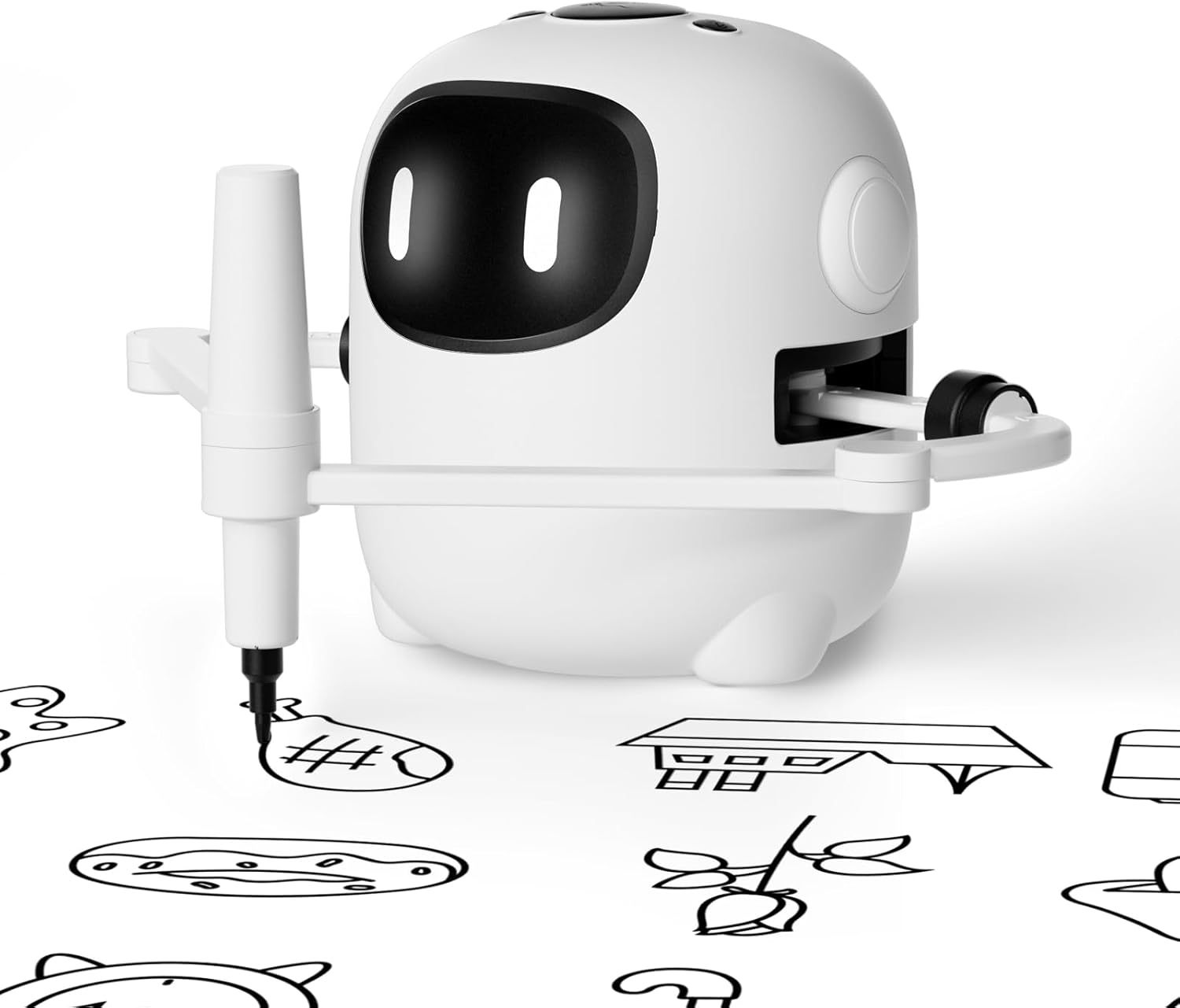 Drawing Robot for Kids with 150 Cards, Voice Interactive Educational D