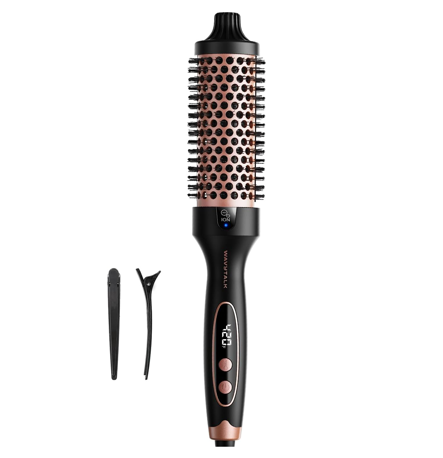 VIP Volume Blowout Boost Festival Bundle, Thermal Brush 1.5 inch for Blowout Look, Tourmaline Ceramic Negative Ion Technology, 5 Temperature Settings Dual Voltage