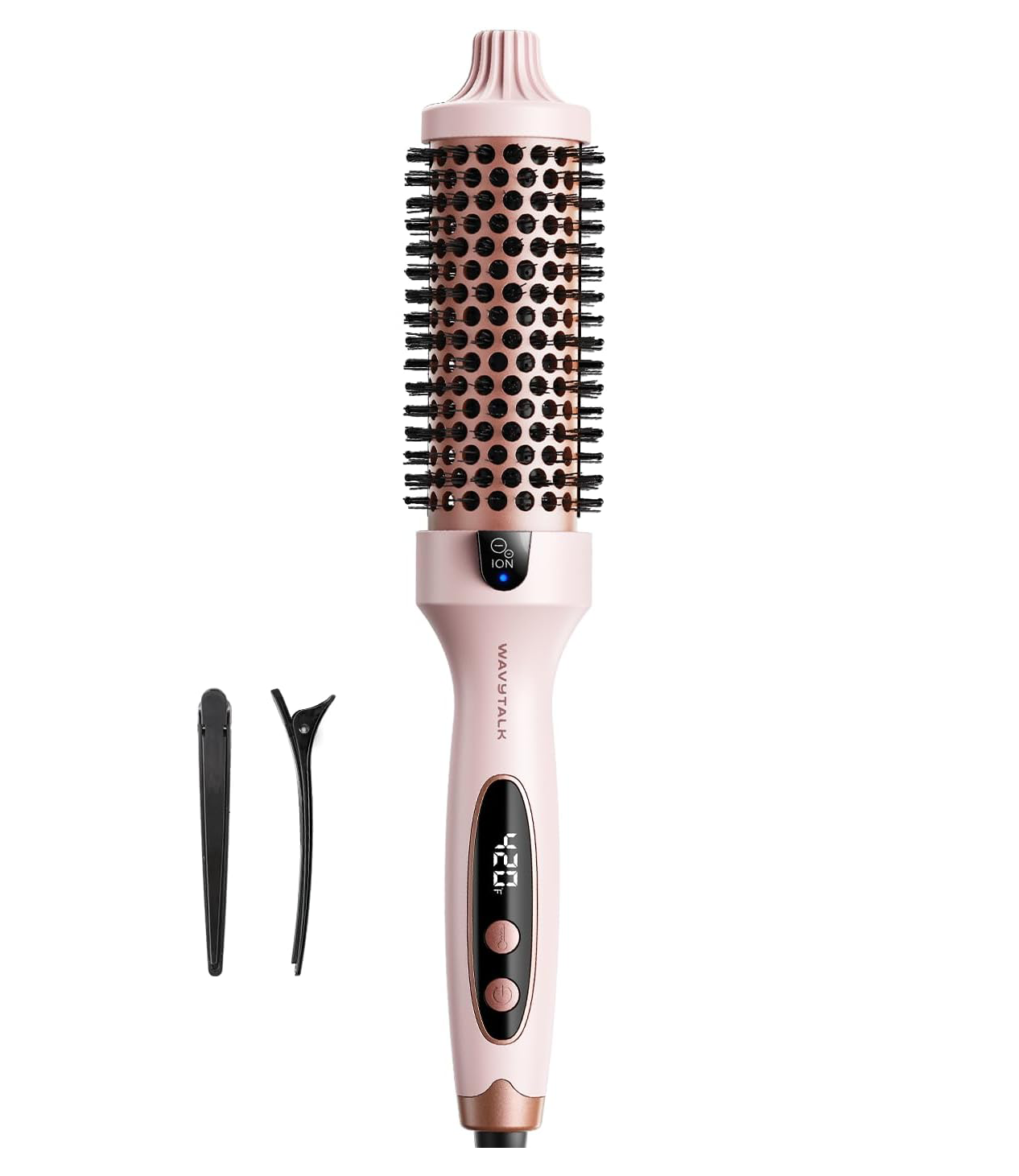 VIP Volume Blowout Boost Festival Bundle, Thermal Brush 1.5 inch for Blowout Look, Tourmaline Ceramic Negative Ion Technology, 5 Temperature Settings Dual Voltage