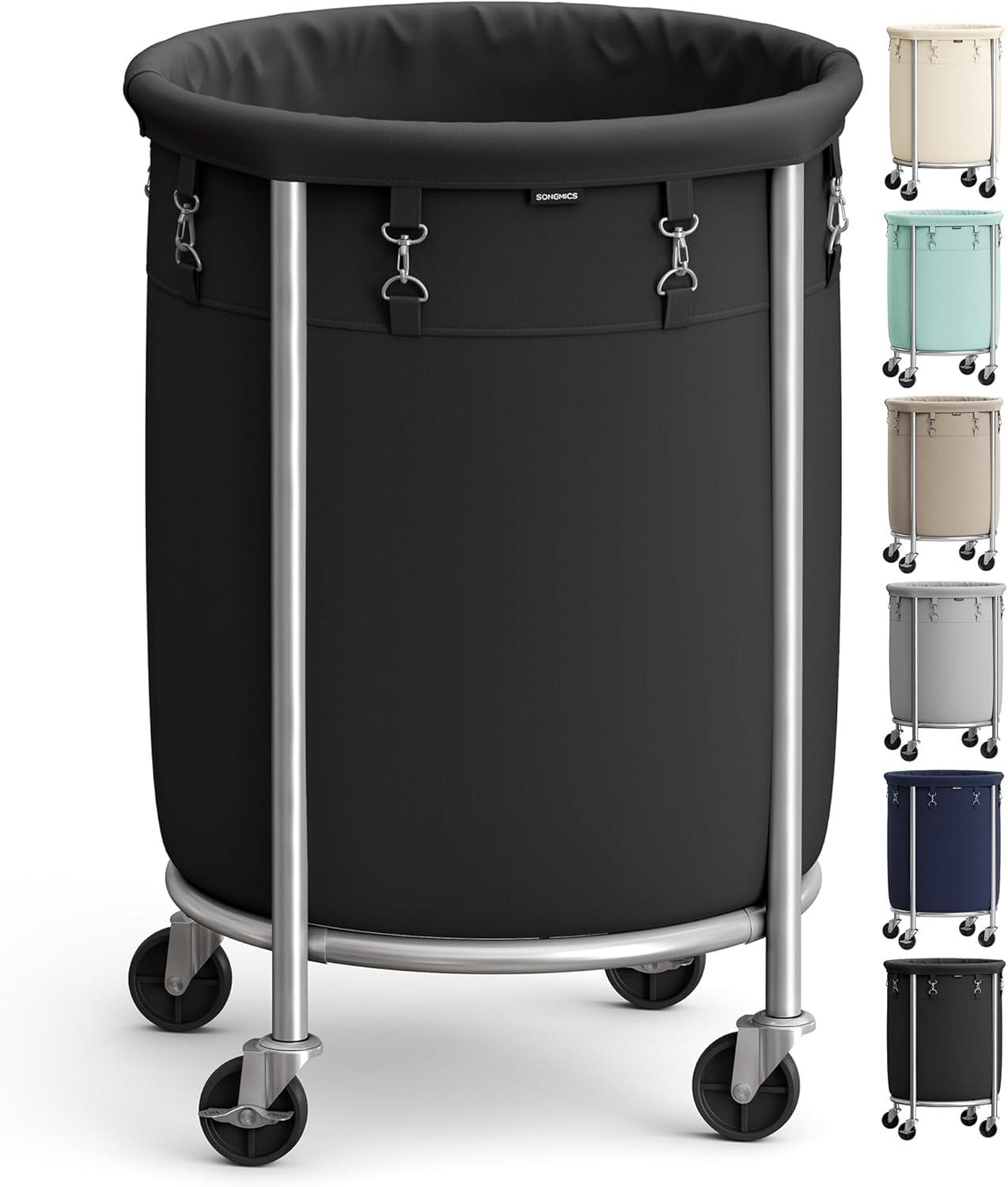 Heavy-Duty Rolling Laundry Basket | Extra Large Storage Cart (70-240)L🧺💨