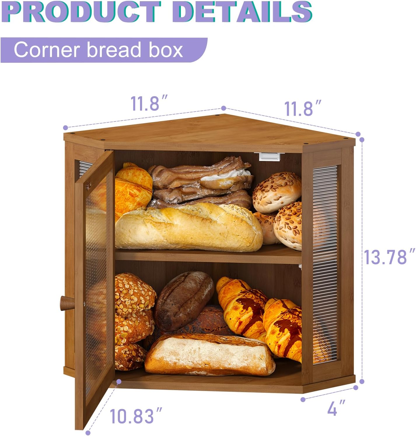Artisan Corner Bread Bin | Space-Saving Farmhouse Storage 🍞✨