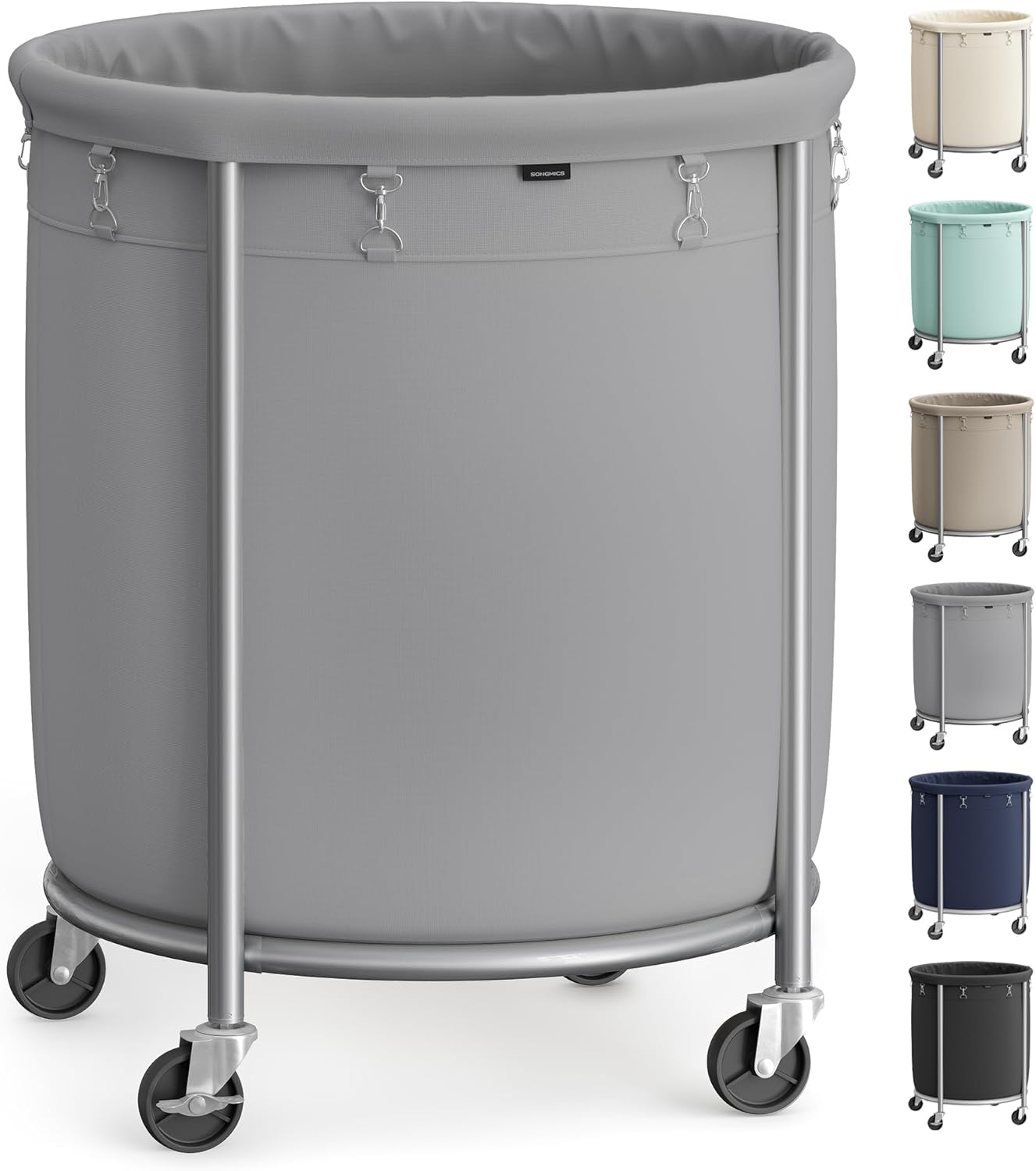 Heavy-Duty Rolling Laundry Basket | Extra Large Storage Cart (70-240)L🧺💨