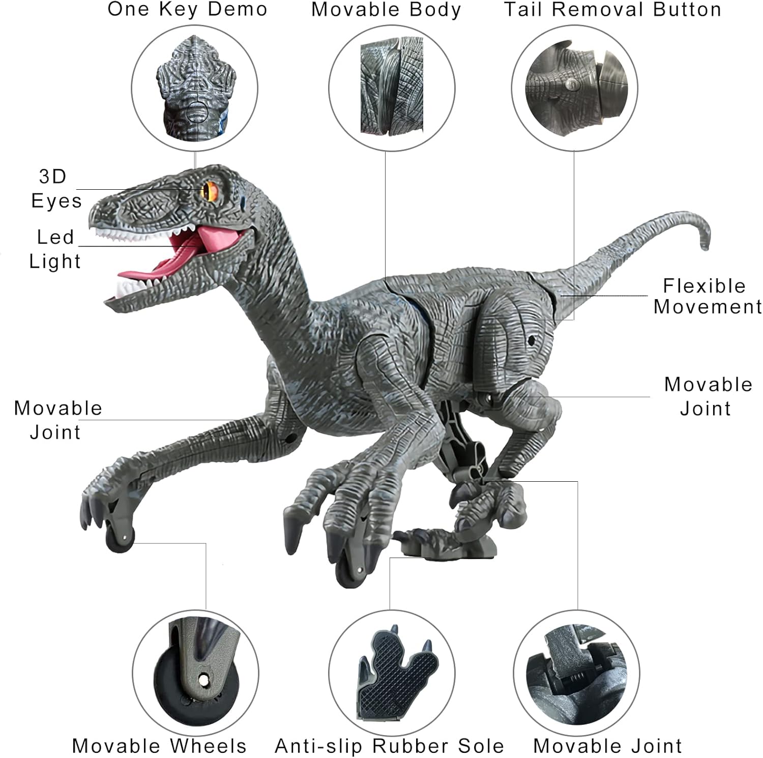 ⏰ LAST DAY 60% OFF 💥 Remote Control Dinosaur Jurassic T Rex Toys for Boys Electronic RC Spray Raptor Walking Roaring Tyrannosaurus Rex Realistic 18.1" Rechargeable Birthday Gift for Kids Girls 3 4 5 6 7