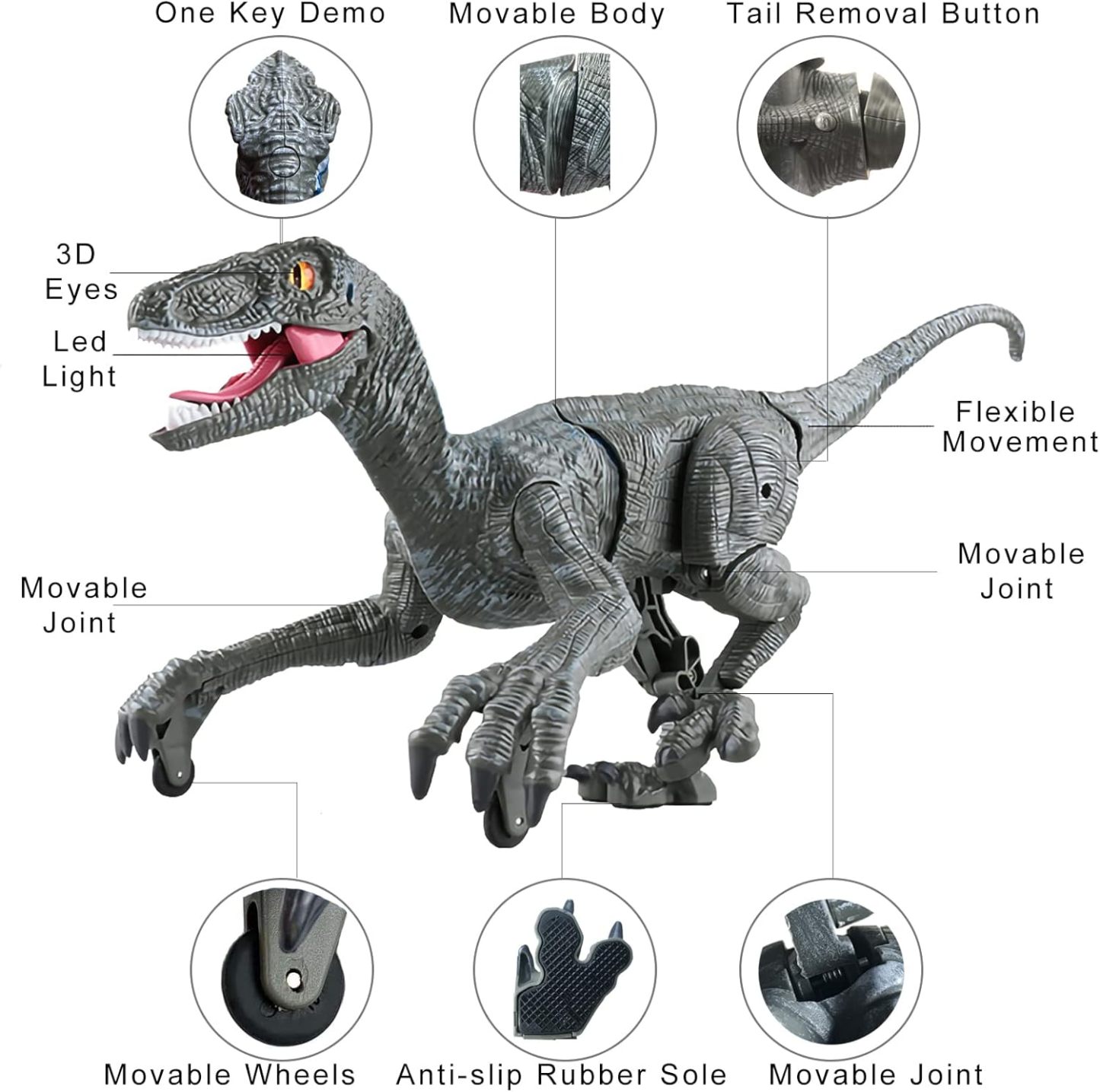 ⏰ LAST DAY 60% OFF 💥 Remote Control Dinosaur Jurassic T Rex Toys for Boys Electronic RC Spray Raptor Walking Roaring Tyrannosaurus Rex Realistic 18.1" Rechargeable Birthday Gift for Kids Girls 3 4 5 6 7