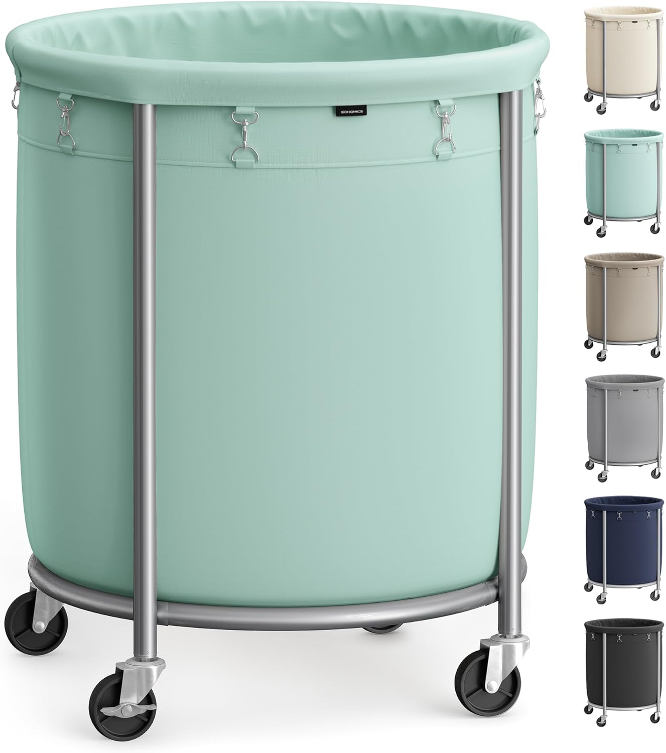 Heavy-Duty Rolling Laundry Basket | Extra Large Storage Cart (70-240)L🧺💨