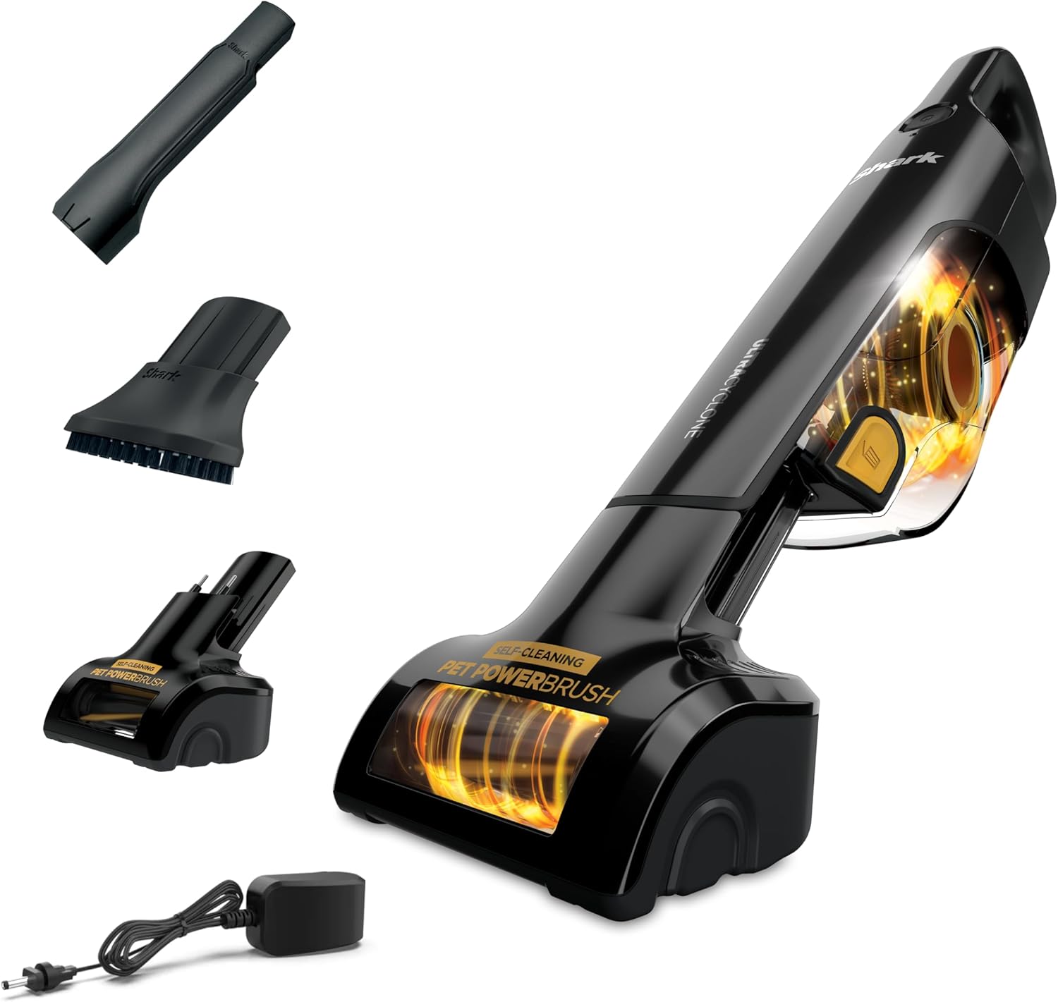 UltraCyclone Pro Cordless Handheld Vacuum, Powerful Suction, Handheld Vacuum for Car & Home, Crevice Tool, Scrubbing Brush, Lightweight, XL Dust Cup, Black/Green, CH901
