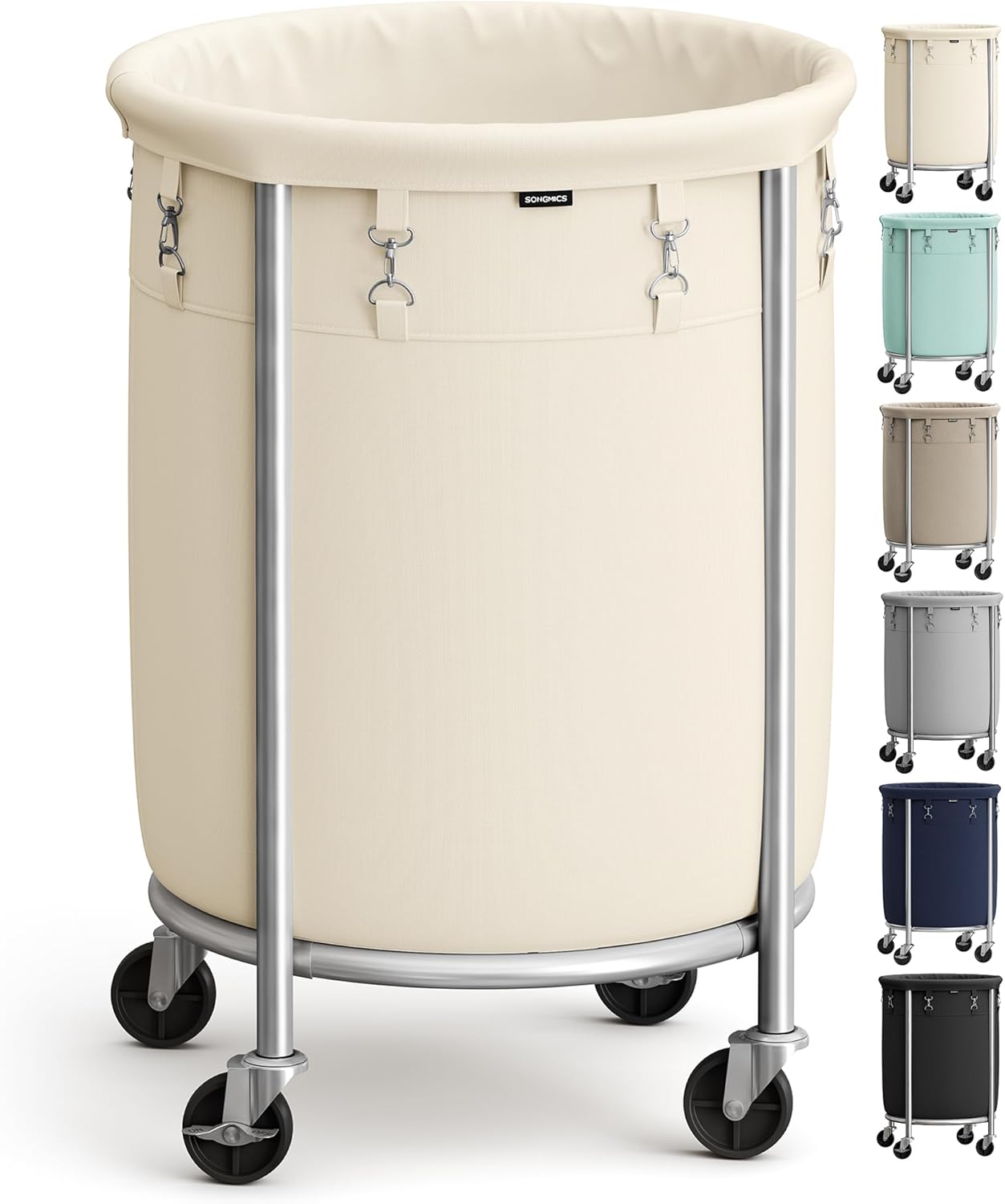Heavy-Duty Rolling Laundry Basket | Extra Large Storage Cart (70-240)L🧺💨