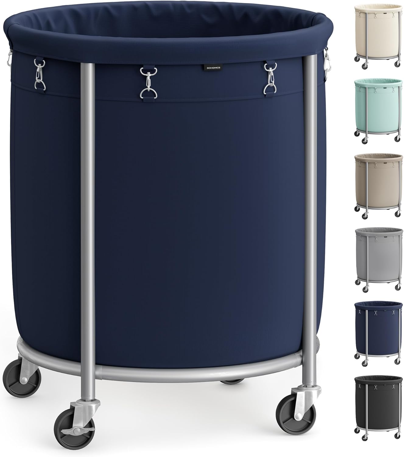 Heavy-Duty Rolling Laundry Basket | Extra Large Storage Cart (70-240)L🧺💨
