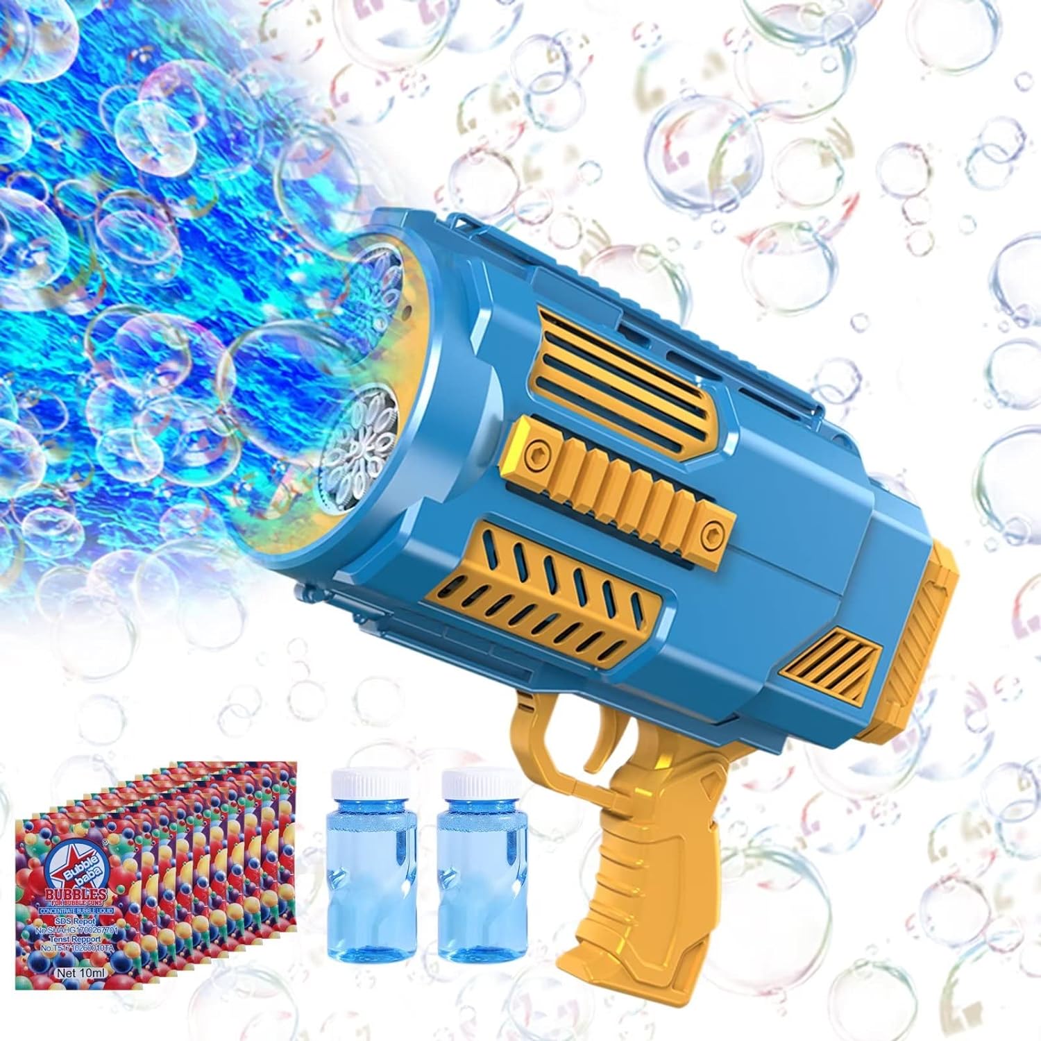 Bubble Gun, 69 Holes Bubble Machine Bubbles Kids Toys 
