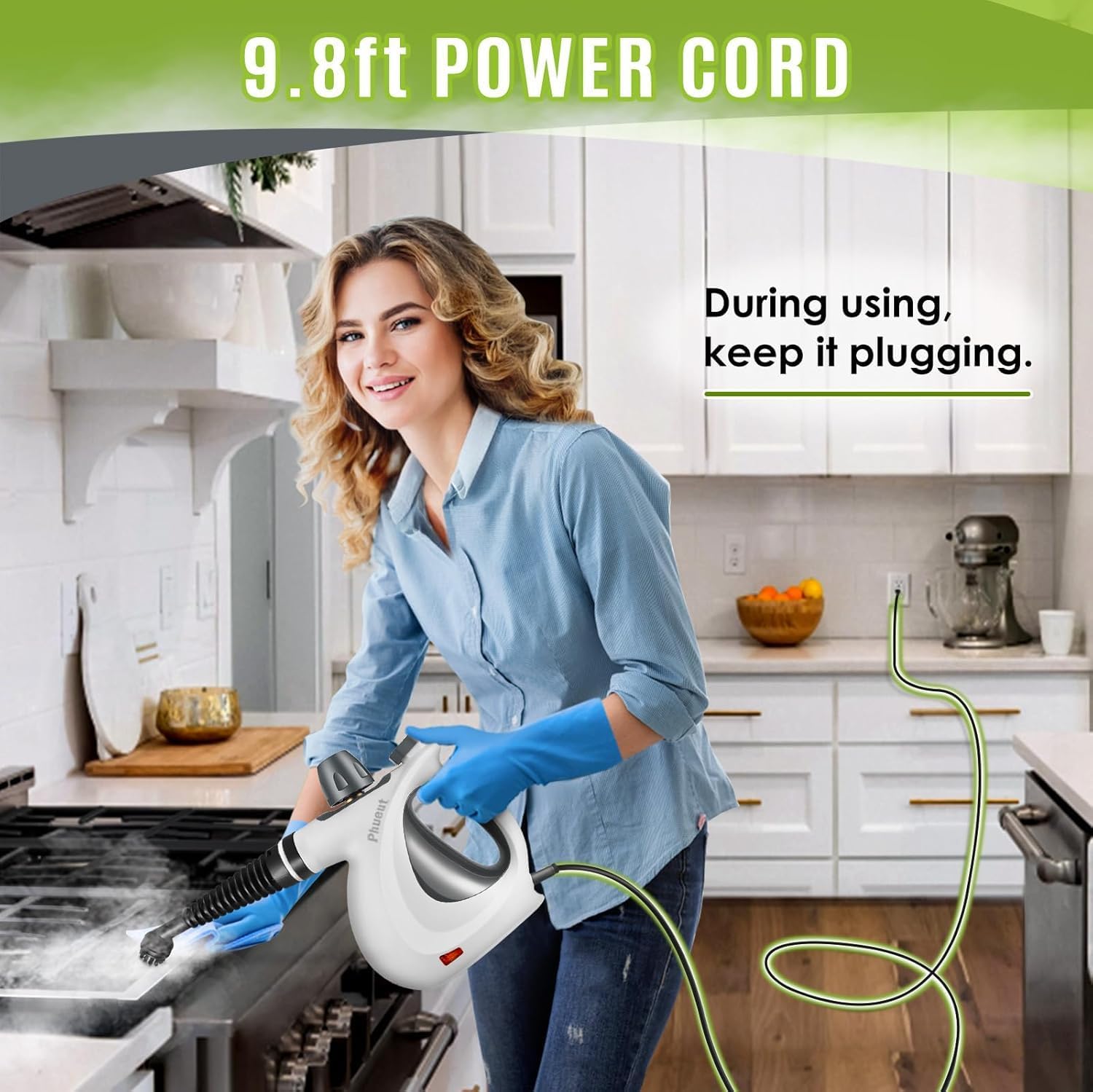 Pro-Steam Handheld Multi-Surface Cleaner | 12-Piece Accessory Kit 💨✨