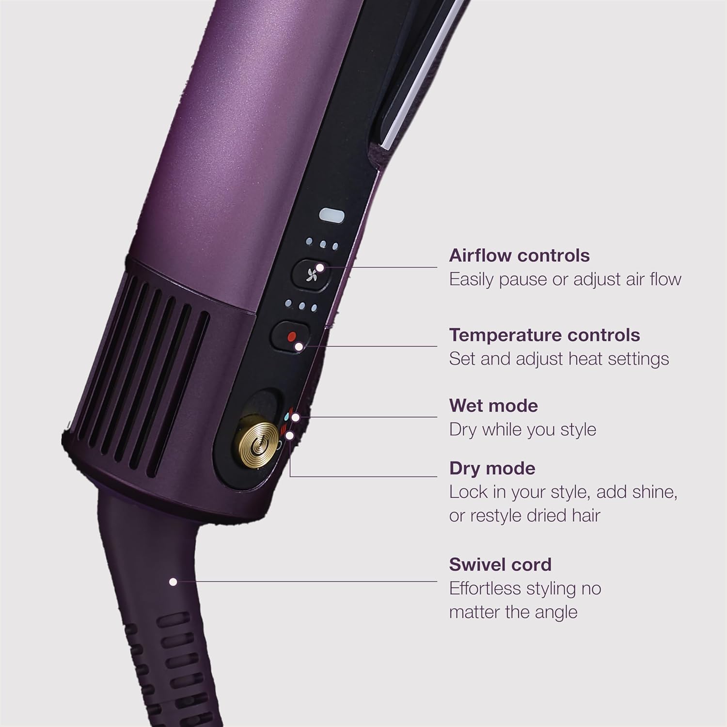 3-in-1 Wet-to-Dry Hair Straightener & Dryer 🌬️✨