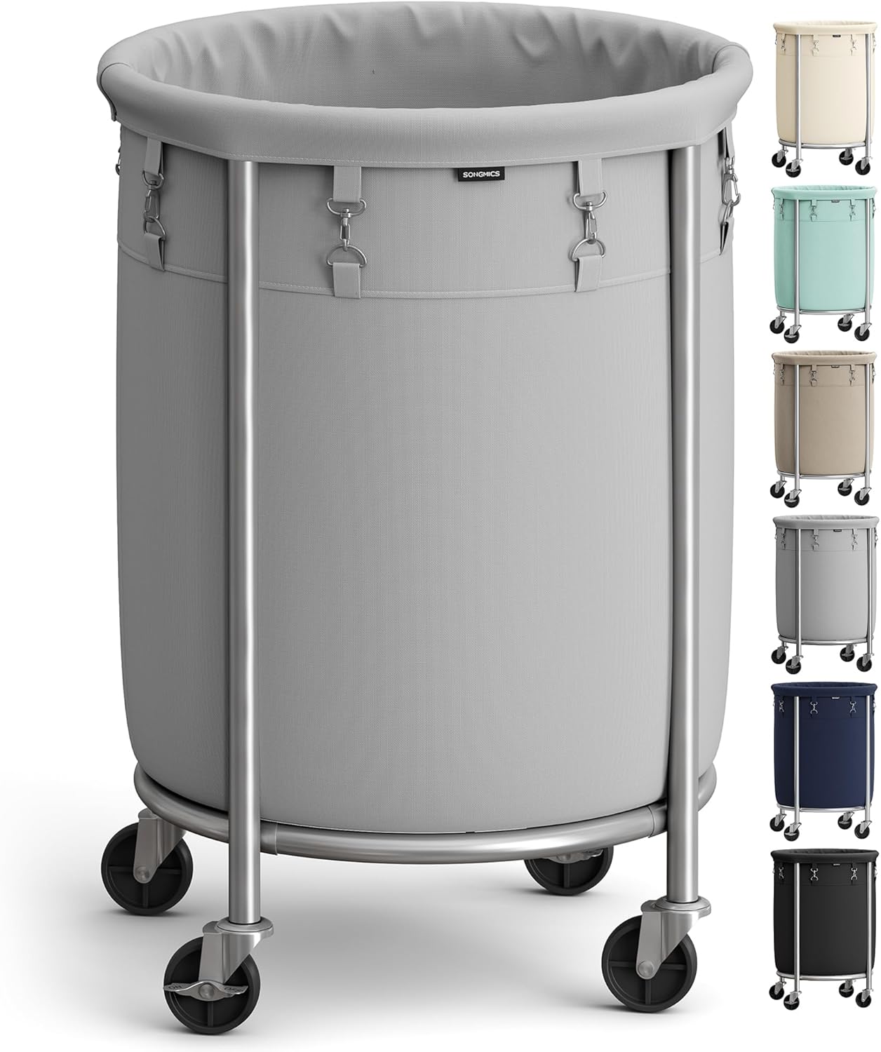 Heavy-Duty Rolling Laundry Basket | Extra Large Storage Cart (70-240)L🧺💨