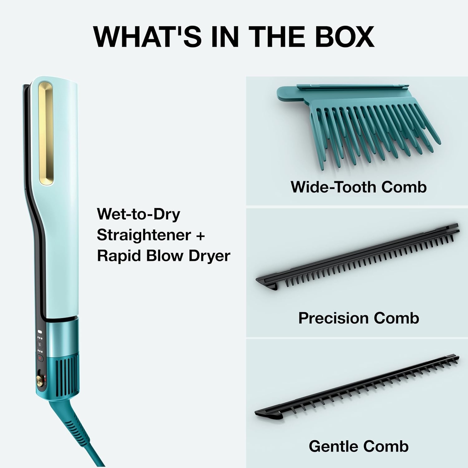 3-in-1 Wet-to-Dry Hair Straightener & Dryer 🌬️✨
