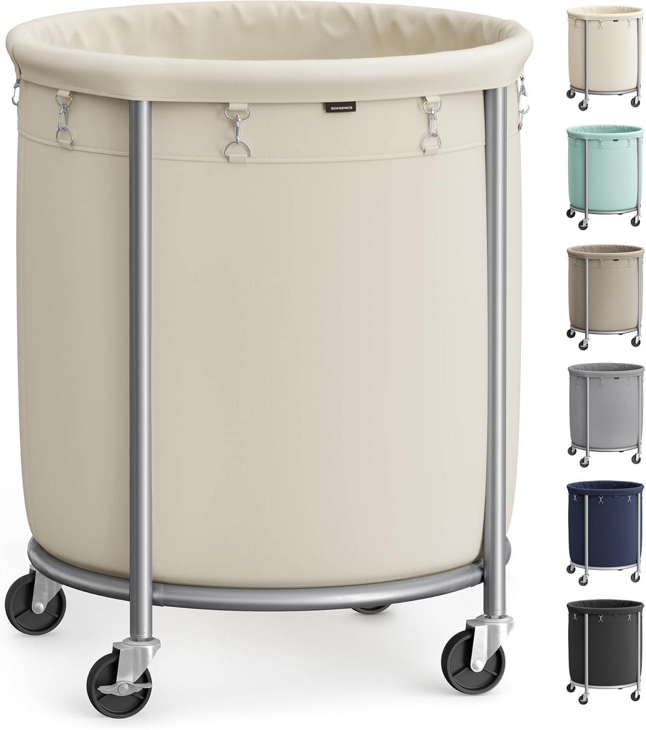 Heavy-Duty Rolling Laundry Basket | Extra Large Storage Cart (70-240)L🧺💨