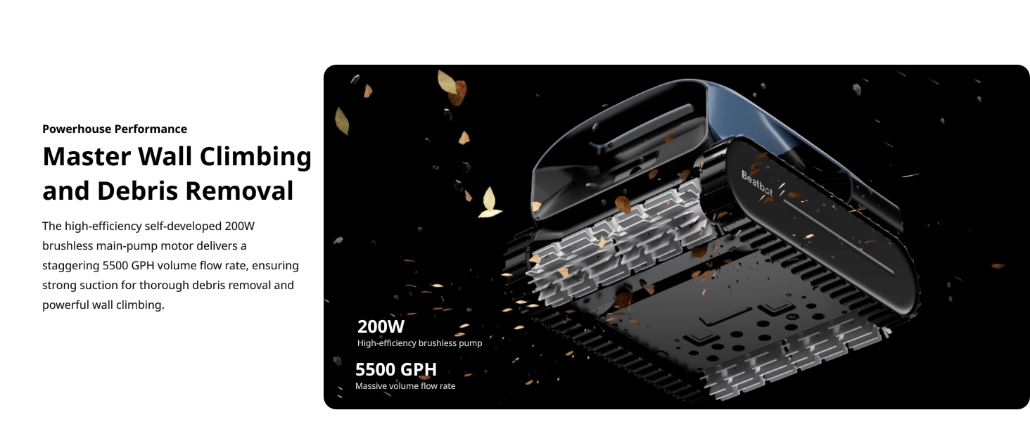 pool cleaner robot powerful