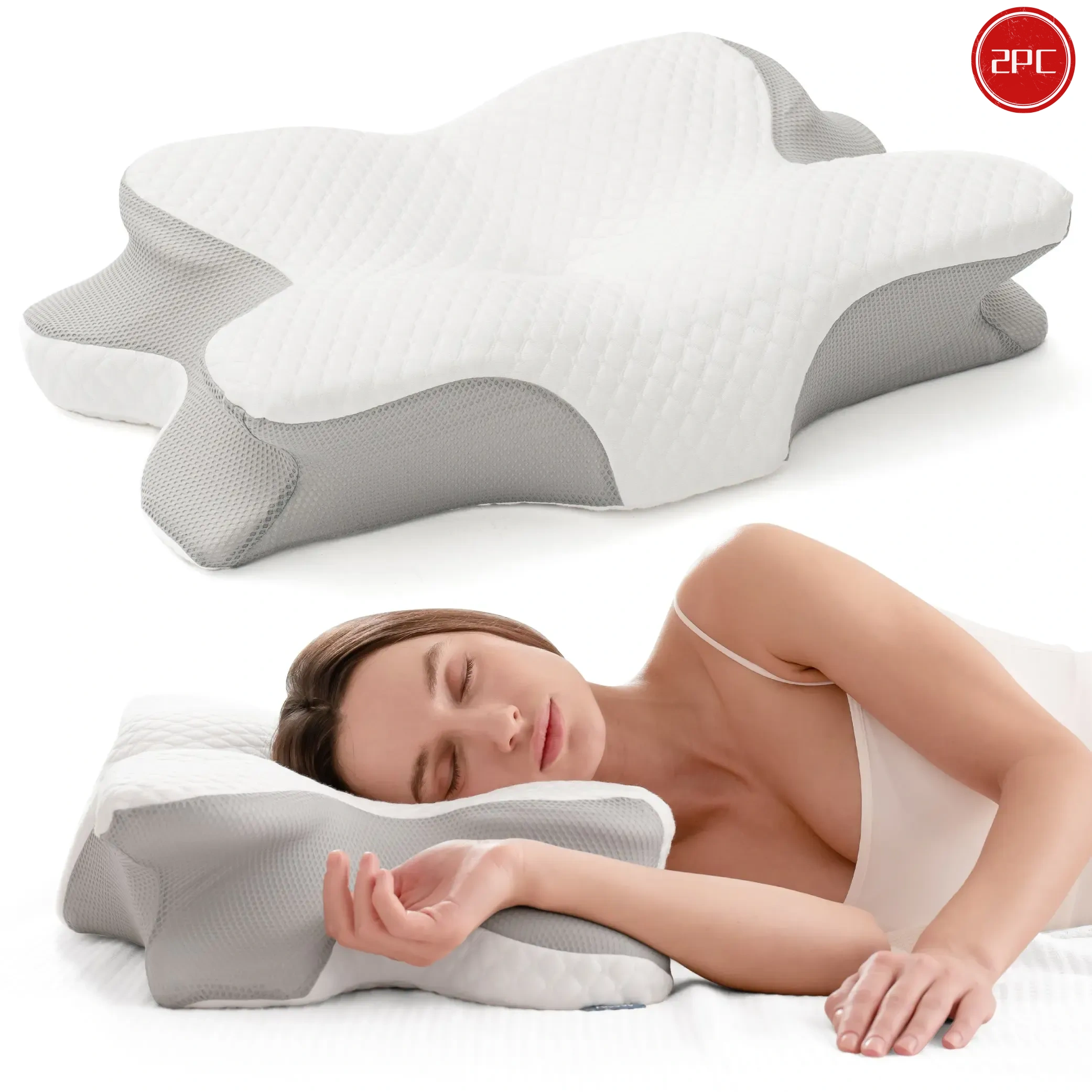 Cervical Memory Foam Pillow | Neck Pain Relief & Support 💤🌙
