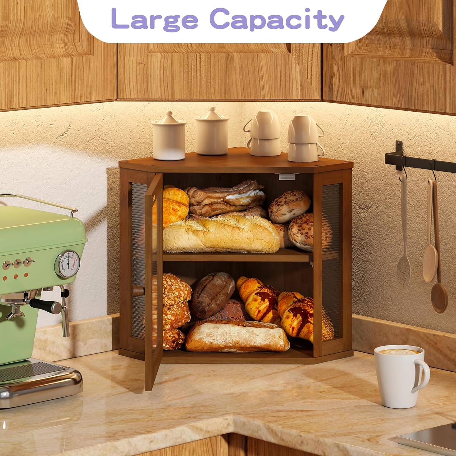 Artisan Corner Bread Bin | Space-Saving Farmhouse Storage 🍞✨