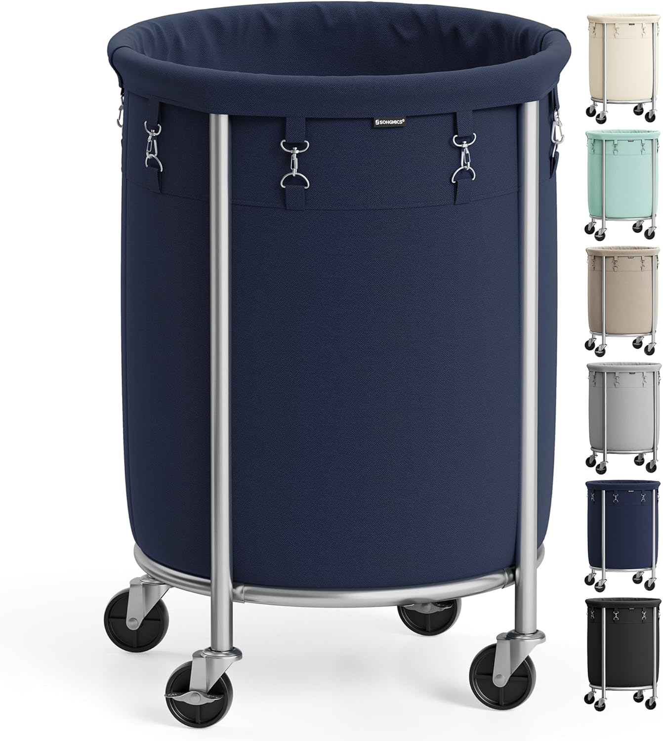 Heavy-Duty Rolling Laundry Basket | Extra Large Storage Cart (70-240)L🧺💨
