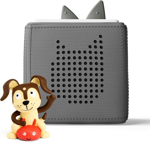 Toniebox 1 Audio Player Starter Set with Playtime Puppy - Listen, Learn, and Play with One Huggable Little Box - Light Blue