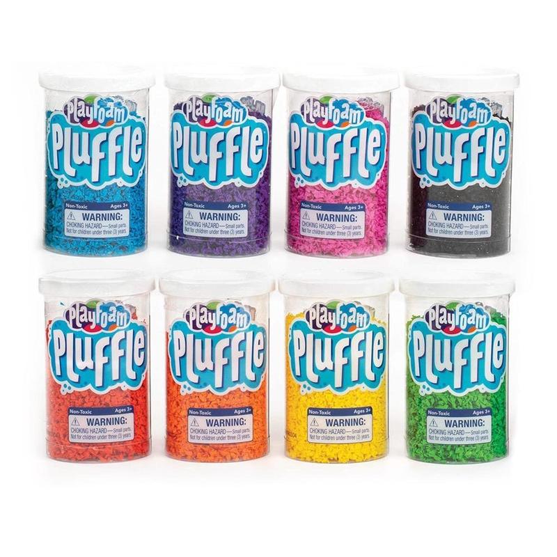  Playfoam Pluffle for Sensory Bins 8 Pack Mini Ages 3+ Non-Toxic Gluten Free Sensory Toy for Kids - Crafting Kit