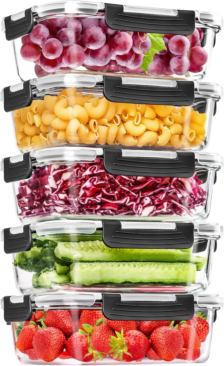 Glass Storage Set - 10 Piece Leakproof Meal Prep Kit ✨🥗