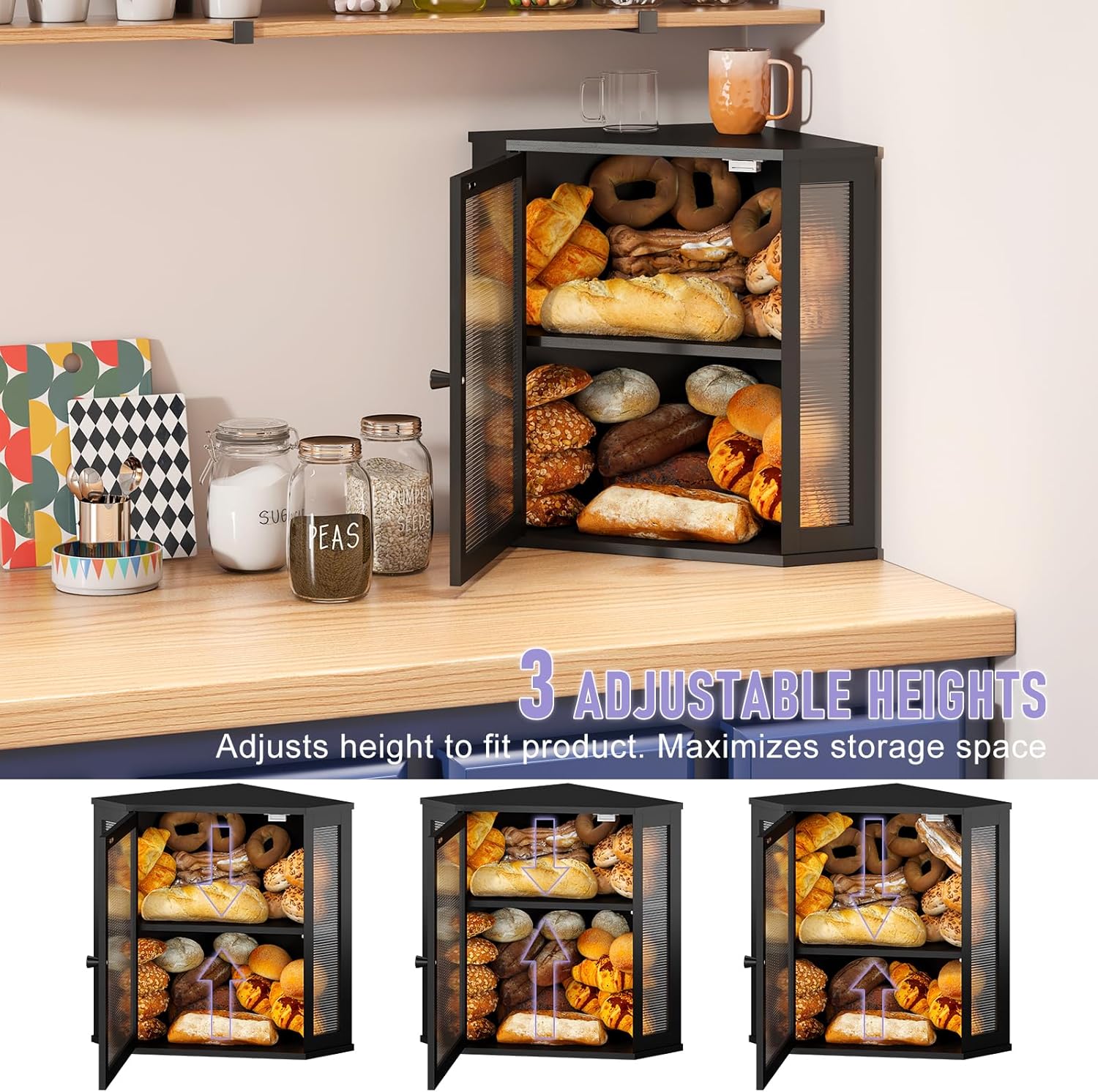 Artisan Corner Bread Bin | Space-Saving Farmhouse Storage 🍞✨