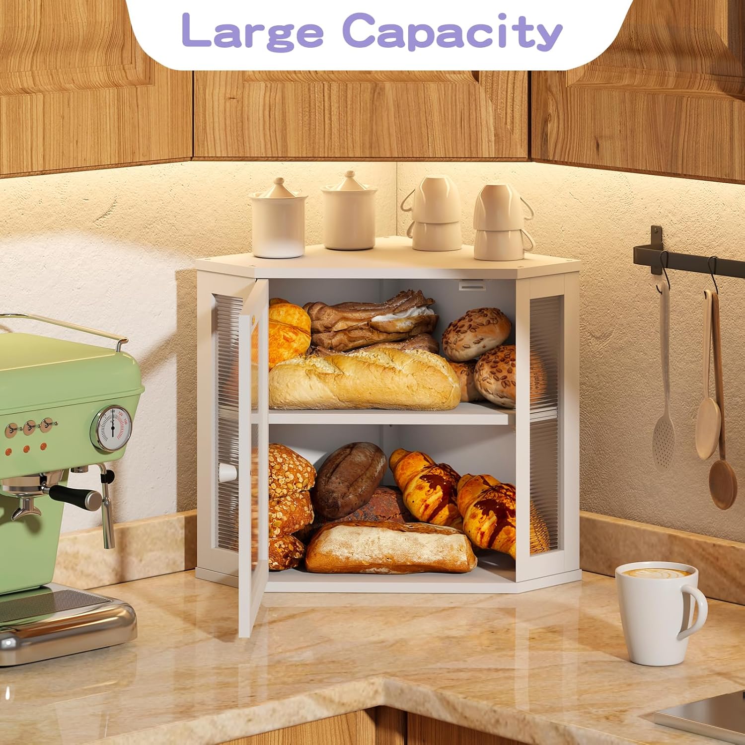 Artisan Corner Bread Bin | Space-Saving Farmhouse Storage 🍞✨