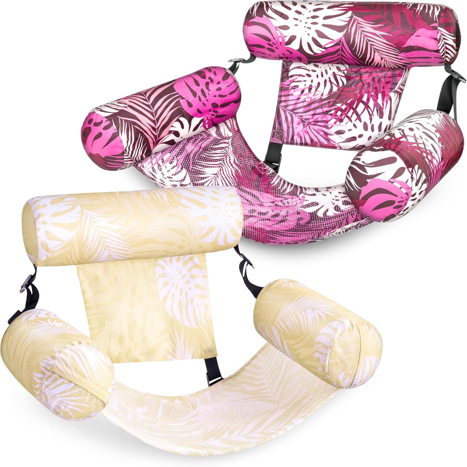 Inflatable Pool Floats Adult,2 Packs Floating Lounge Chairs,Blow up Pool Noodles for Adult Heavy Duty,Floating Chair for Party Summer Water Beach Lake Fun