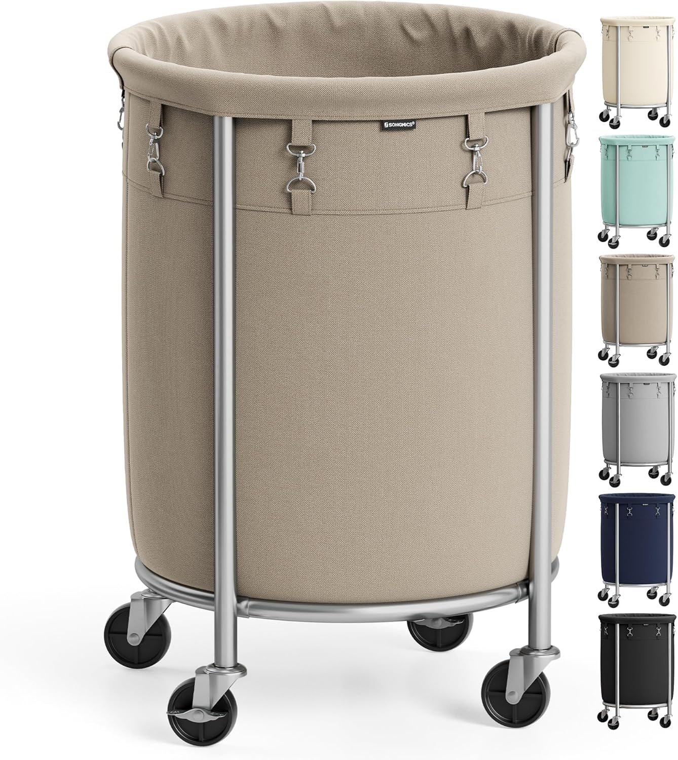 Heavy-Duty Rolling Laundry Basket | Extra Large Storage Cart (70-240)L🧺💨