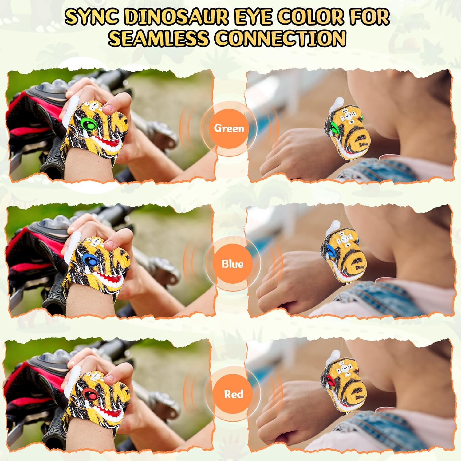 ⏰ LAST DAY 60% OFF 💥 Walkie Talkies for Kids 2 Packs, Kids Toys for Boys Girls Aged 3 to 8 Years Old for Outdoor Adventure, Camping, Halloween, Christmas, Birthday Gifts (Blue, Dinosaur)