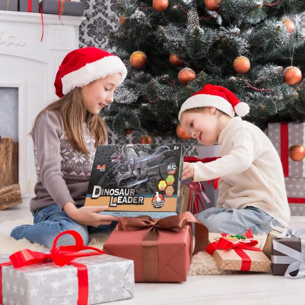 ⏰ LAST DAY 60% OFF 💥 Remote Control Dinosaur Jurassic T Rex Toys for Boys Electronic RC Spray Raptor Walking Roaring Tyrannosaurus Rex Realistic 18.1" Rechargeable Birthday Gift for Kids Girls 3 4 5 6 7